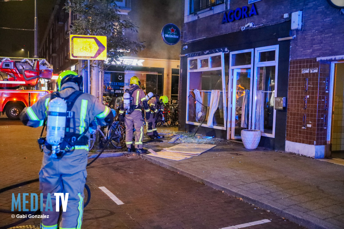 Opnieuw explosie bij café Jonker Fransstraat Rotterdam