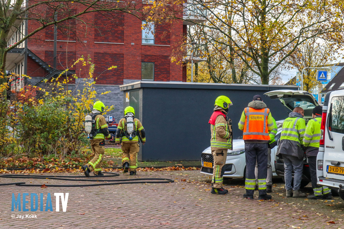 Stroomstoring na brand in elektriciteitshuisje Burgemeester Zaneveldstraat Maassluis