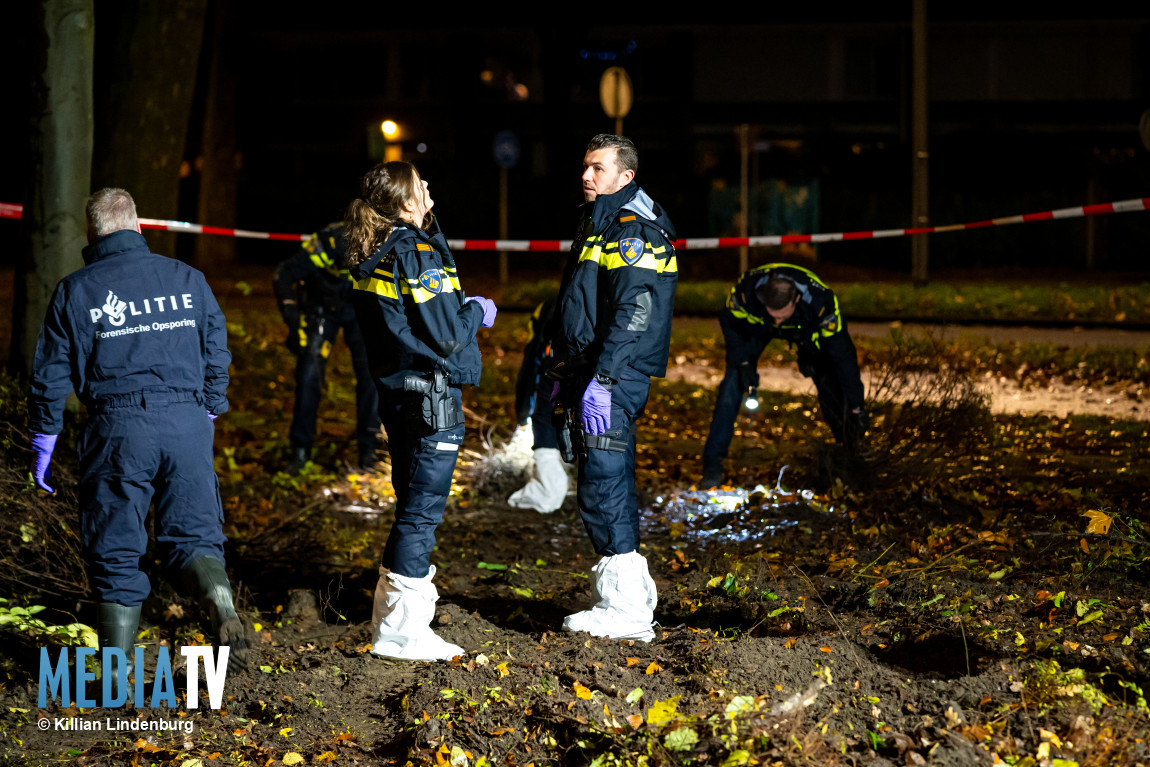 Schedel aangetroffen bij werkzaamheden in parkje Sinclair Lewisplaats Rotterdam