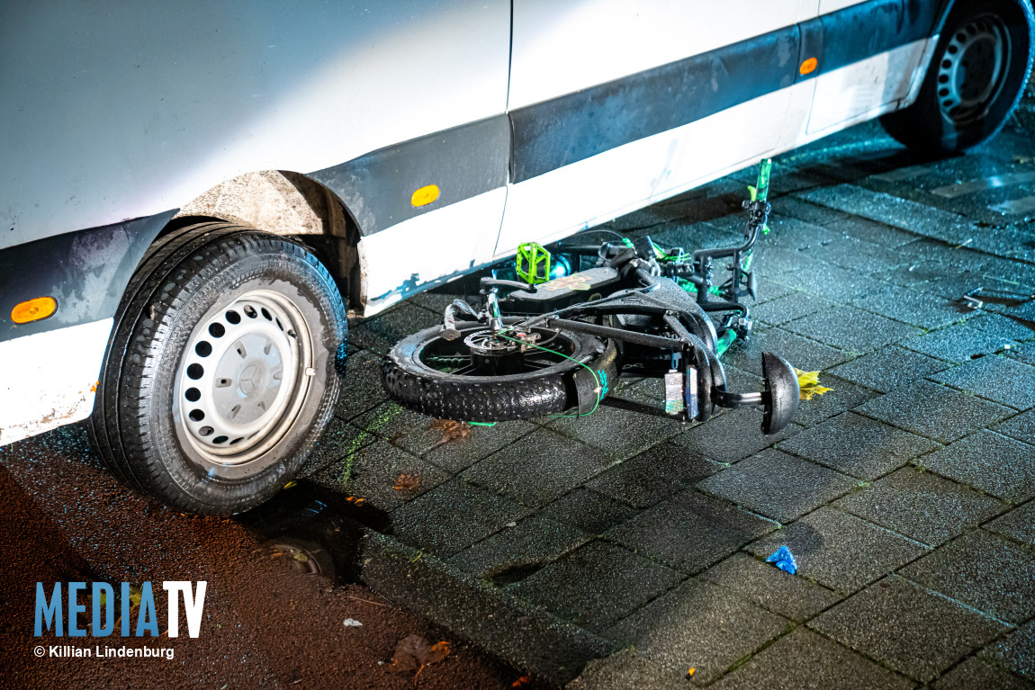 Gewonde na aanrijding tussen bestelbus en fatbike Slinge Rotterdam