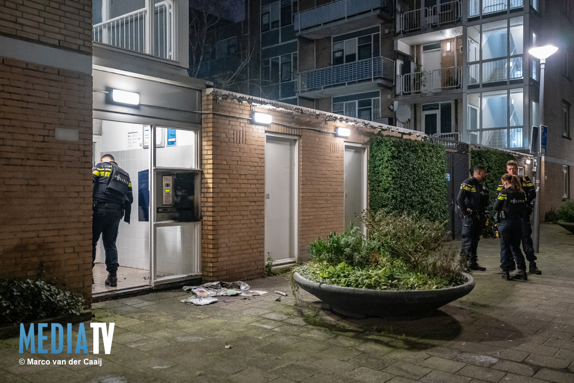 Brandstichting bij entree van portiekflat Doorbraak Rotterdam