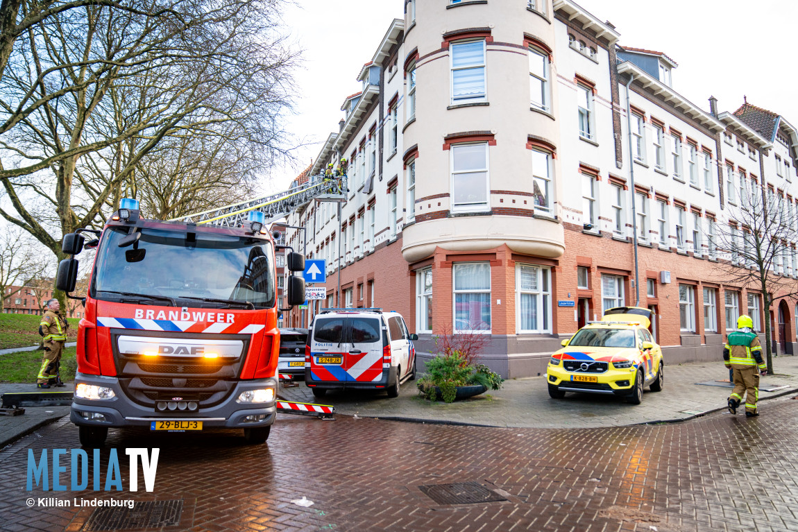 Tien woningen ontruimd door koolmonoxide Joubertstraat Rotterdam