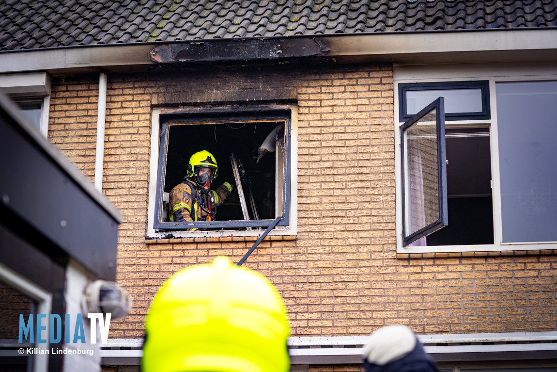 Brandend kussen mondt uit in uitslaande brand Leopoldstraat Ridderkerk